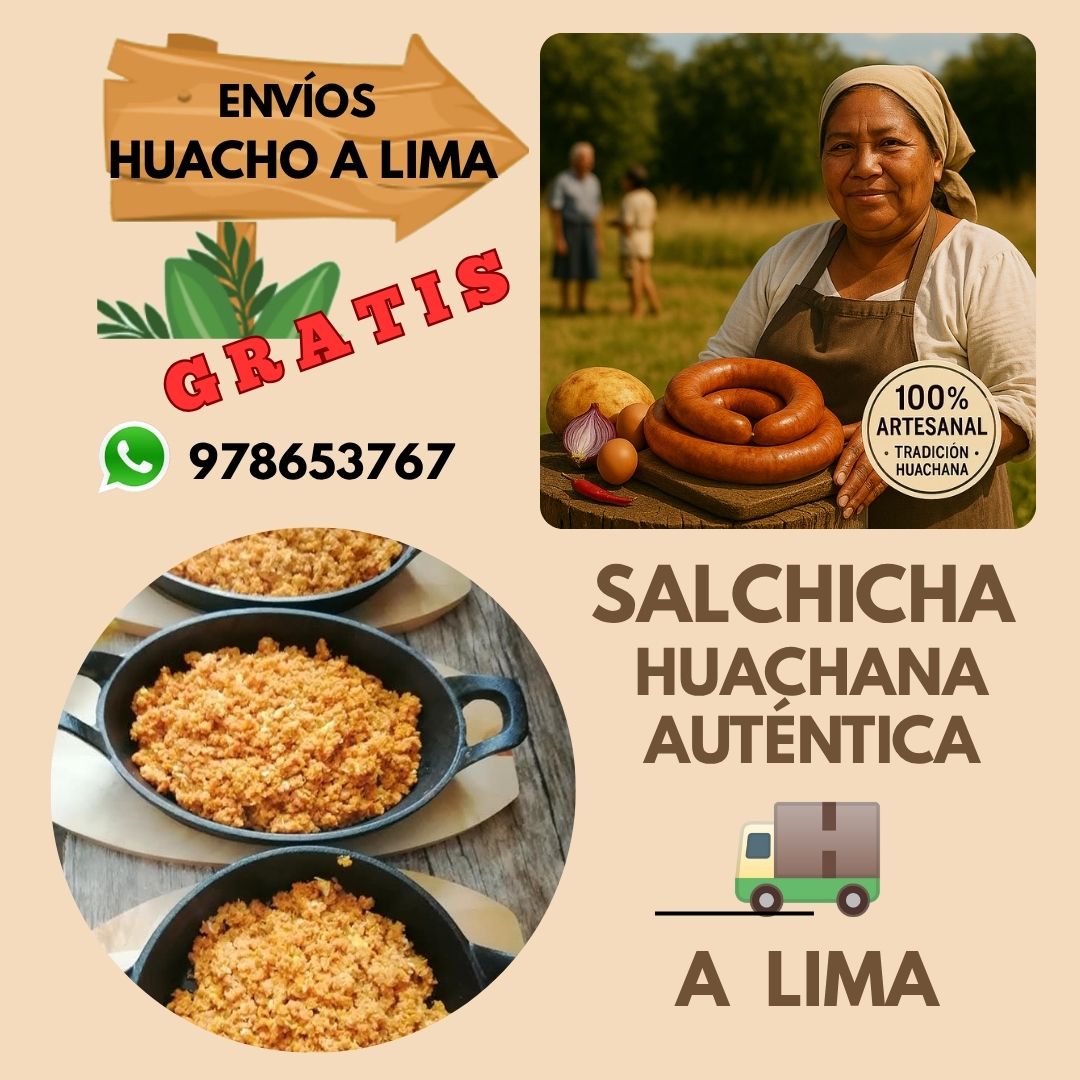 Salchicha Huachana Artesanal - 100% Natural y Tradicional
