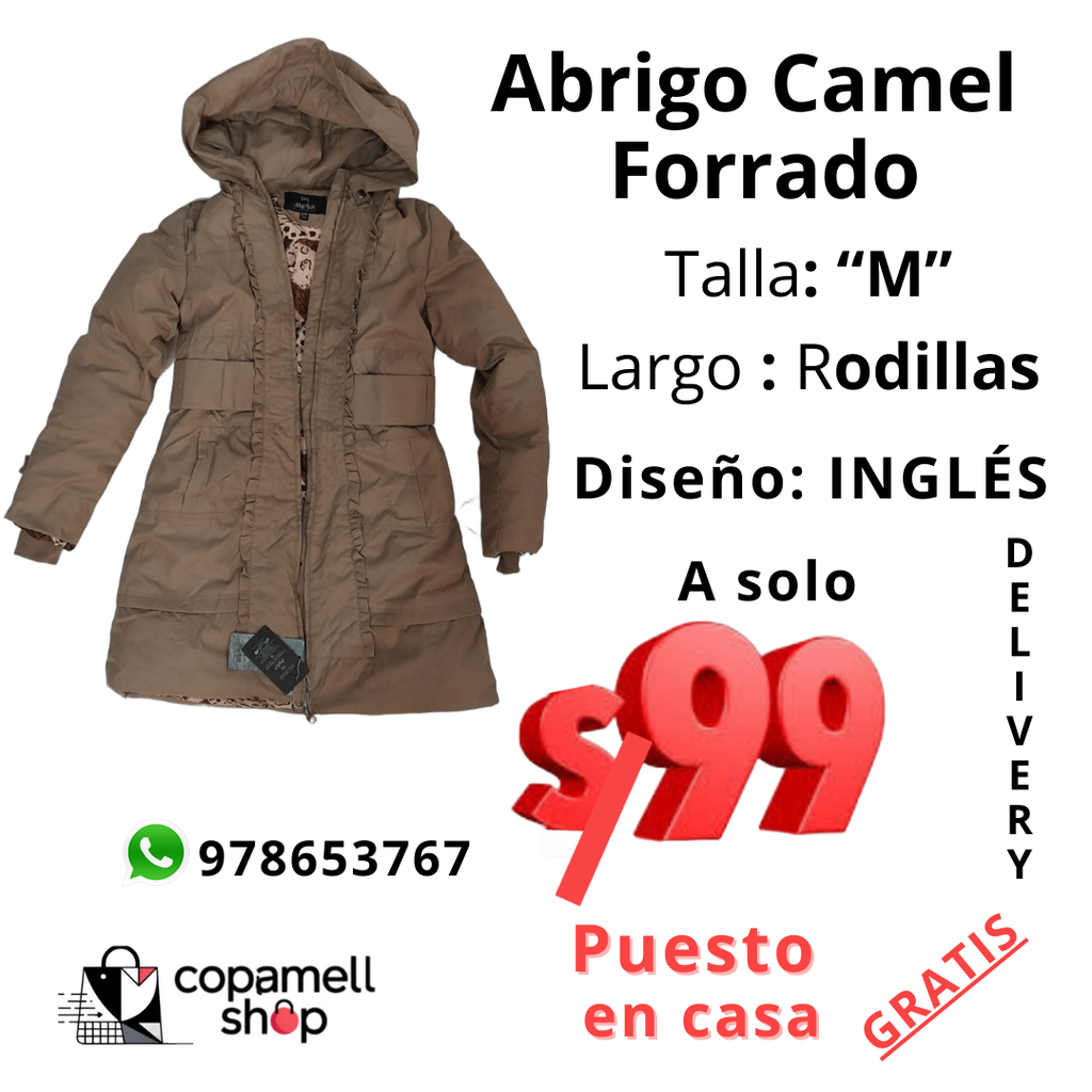 ABRIGO FORRADO LARGO