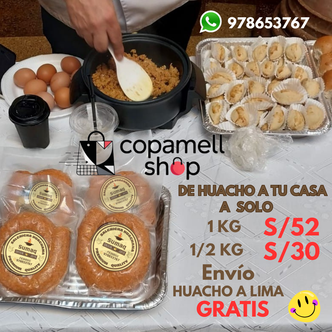 Salchicha Huachana Artesanal - 100% Natural y Tradicional